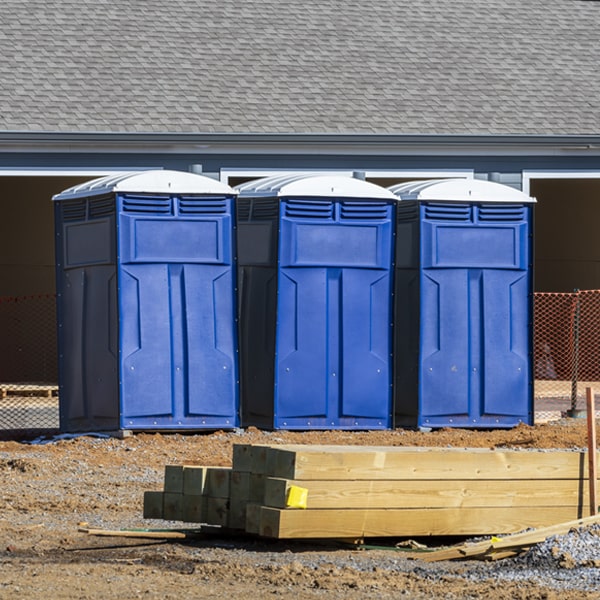 how can i report damages or issues with the portable toilets during my rental period in French Lake MN